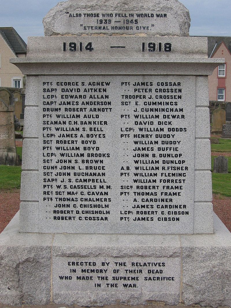 © SMRG: Licensor: SMRG Carluke War Memorial - Andrew Gardiner